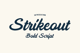 Beispiel einer Strikeout-Schriftart